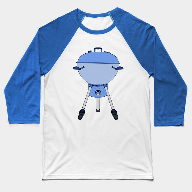 Bbq Charcoal Barbecue Grill Baseball T-Shirt by DiegoCarvalho